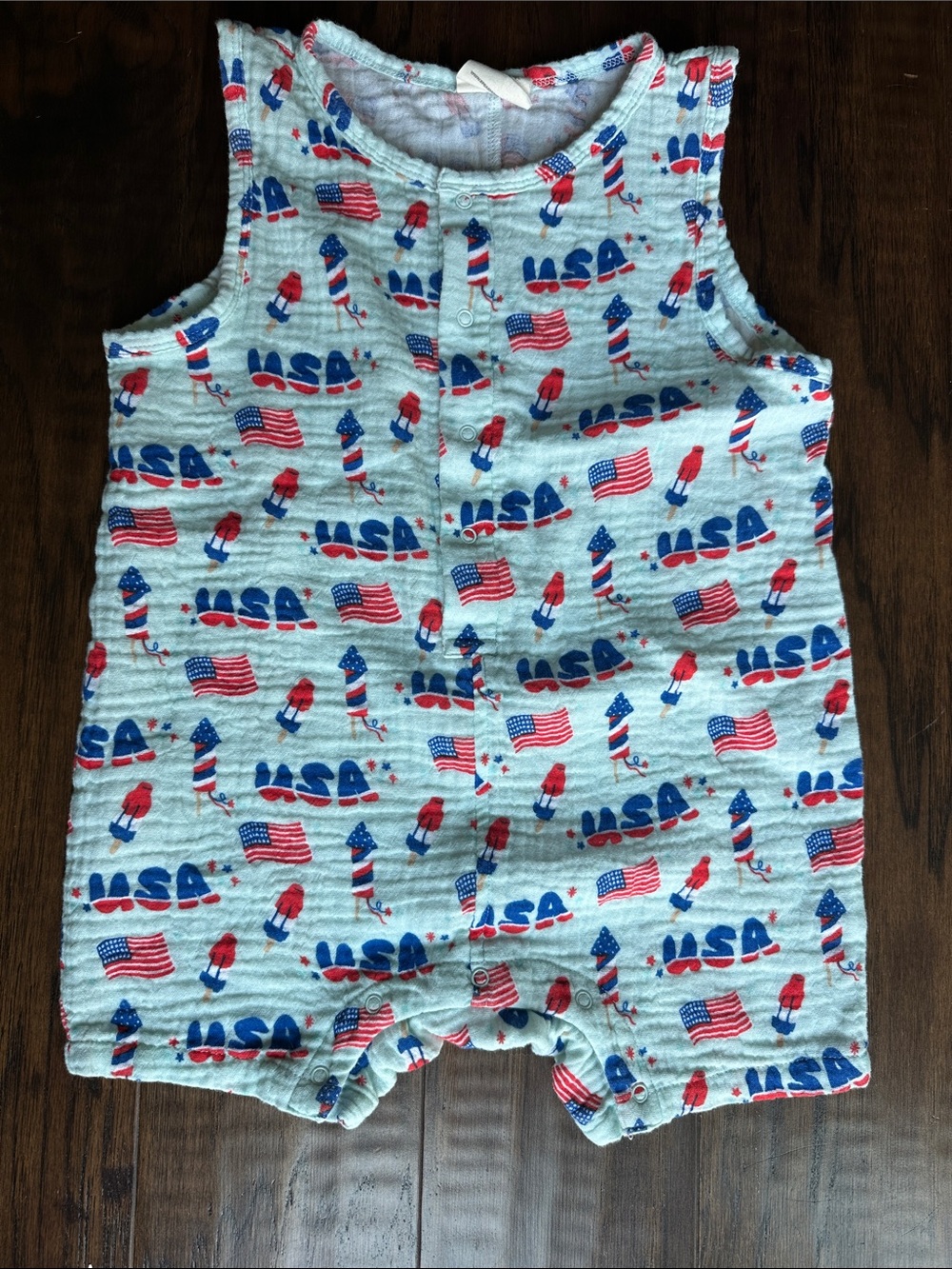 Spearmint Love sleeveless USA jumper